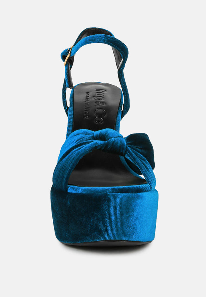 liddel platform heel sandals by ruw#color_royal-blue