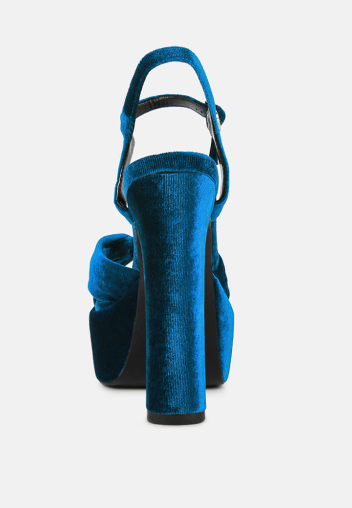 liddel platform heel sandals by ruw#color_royal-blue