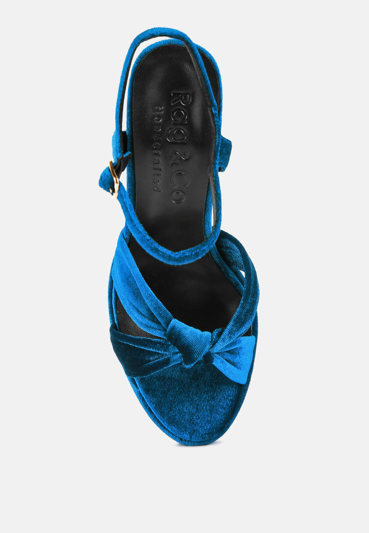 liddel platform heel sandals by ruw#color_royal-blue