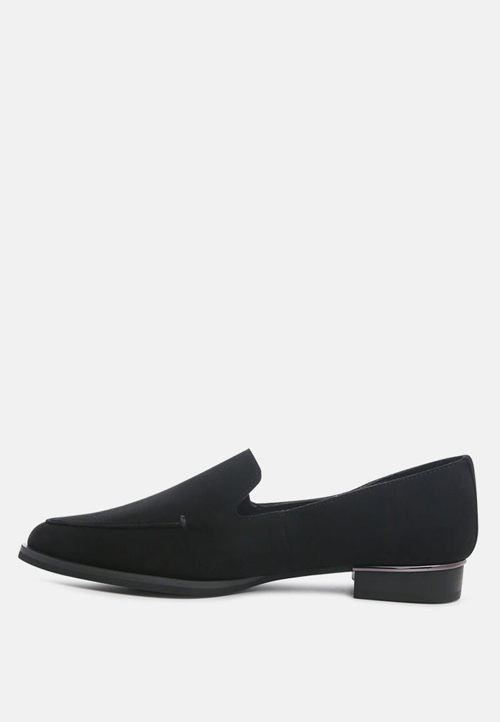 sara suede slip-on loafers by ruw#color_black