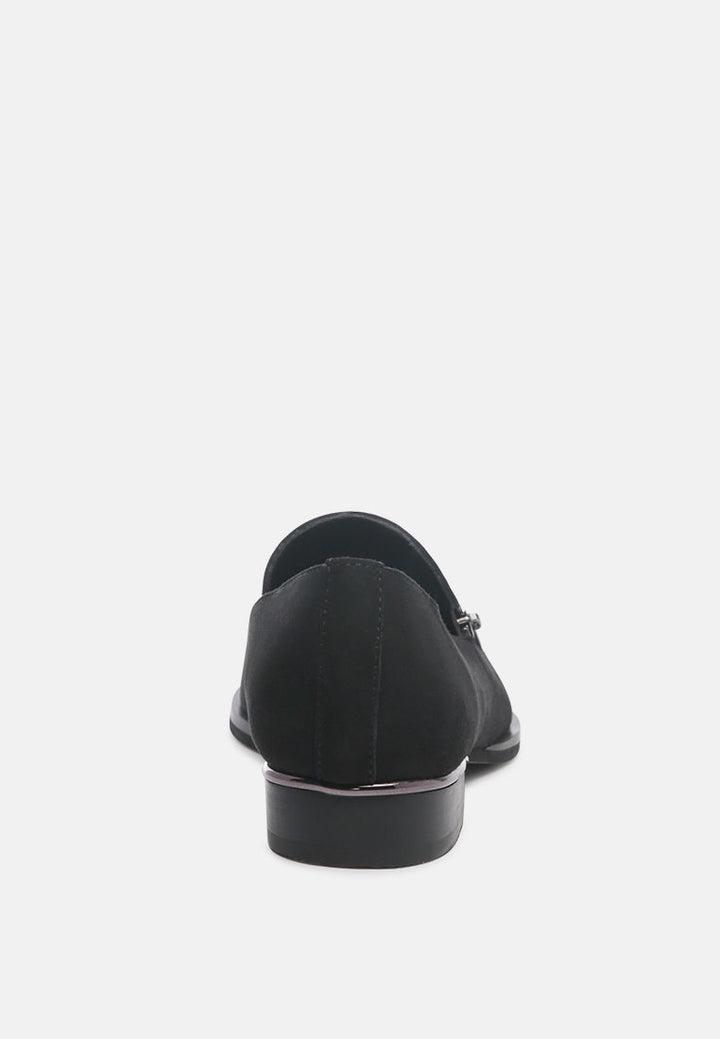 sara suede slip-on loafers by ruw#color_black