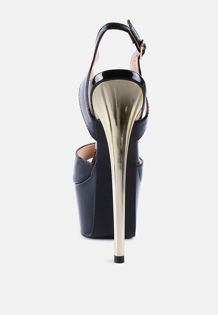 bewitch ultra high heeled ankle strap sandals by ruw#color_black