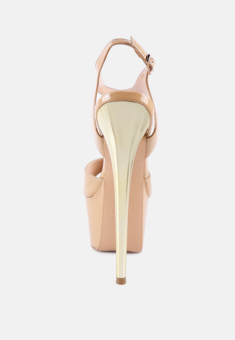 bewitch ultra high heeled ankle strap sandals by ruw#color_latte