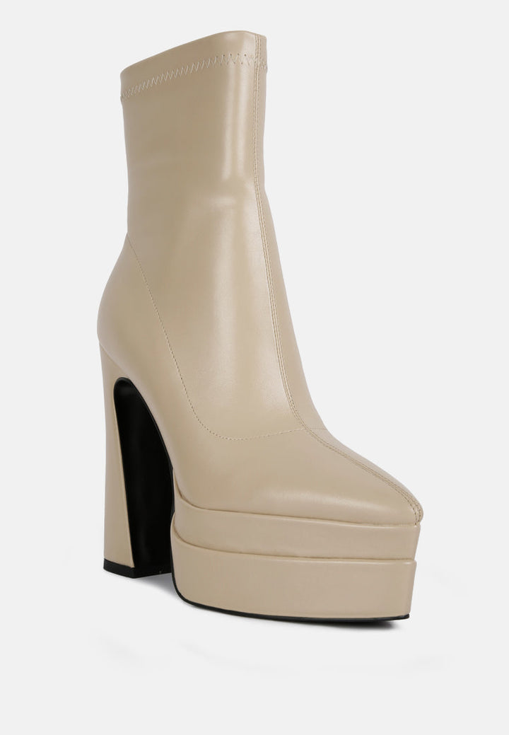 dextra high platform ankle boots by ruw#color_beige