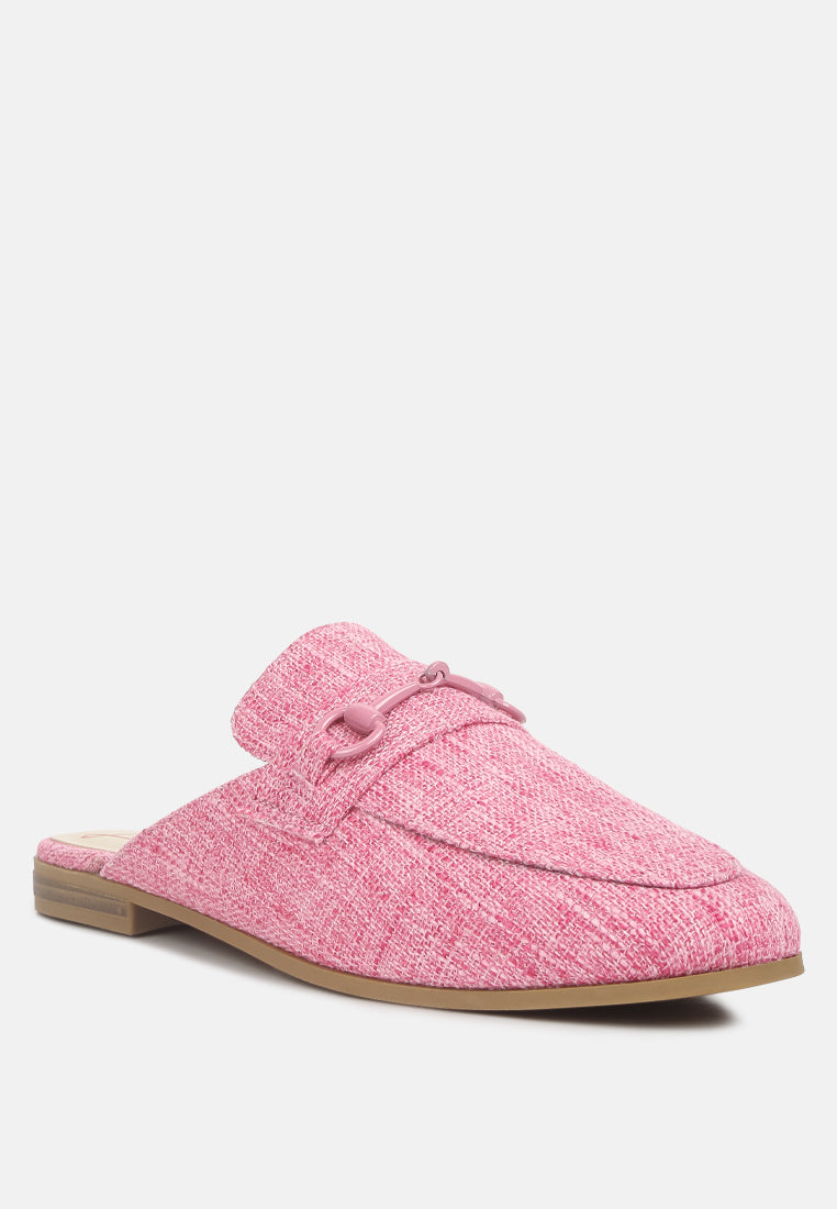 akua horsebit embellished mules by ruw#color_pink