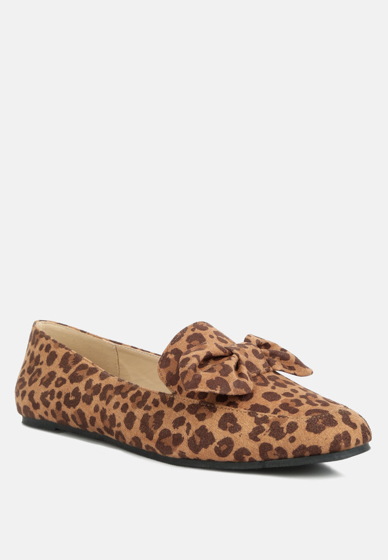 remee front bow loafers by ruw#color_leopard