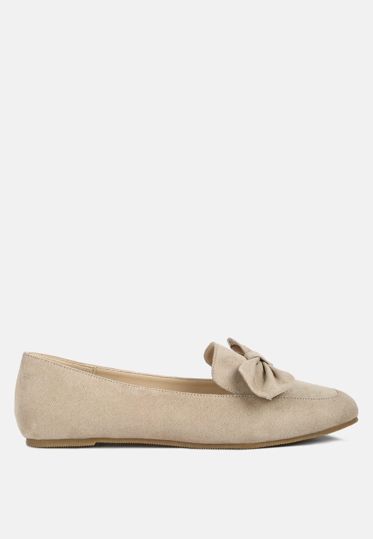 remee front bow loafers by ruw#color_tan