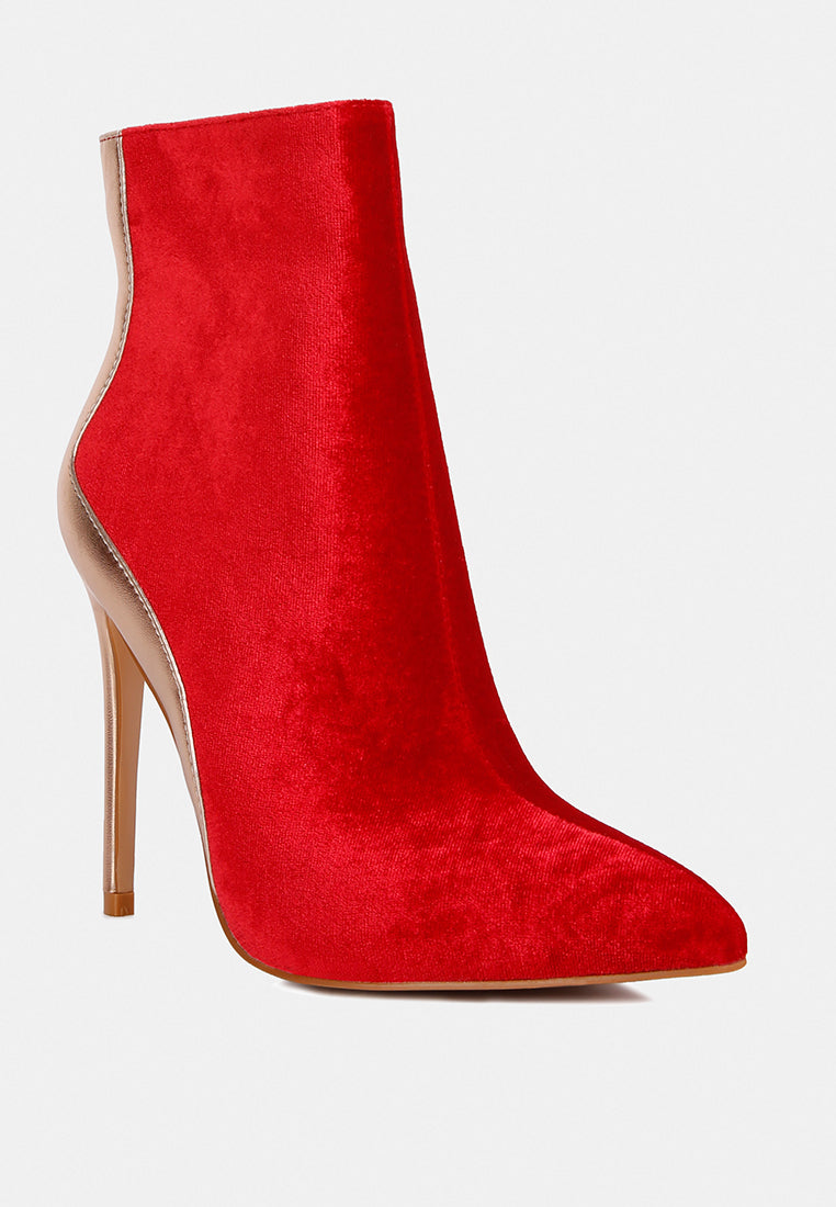 slade metallic highlight high heeled ankle boots by ruw#color_red-gold