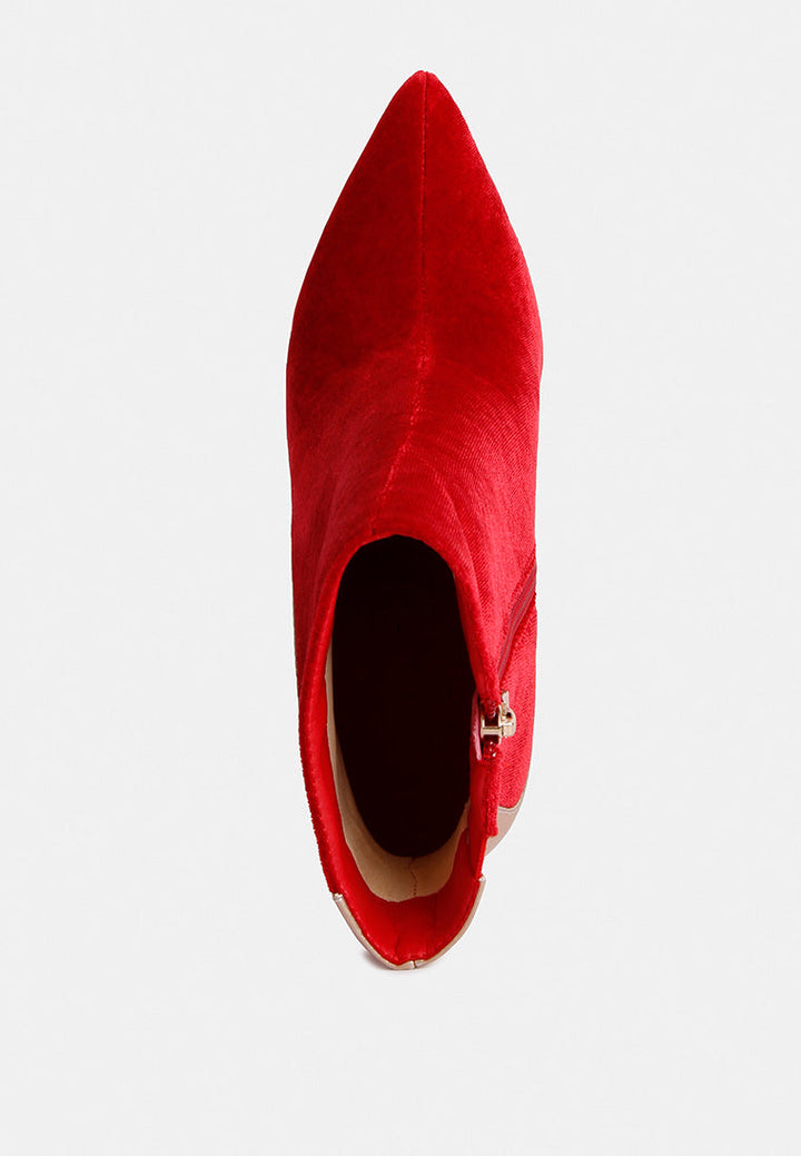 slade metallic highlight high heeled ankle boots by ruw#color_red-gold
