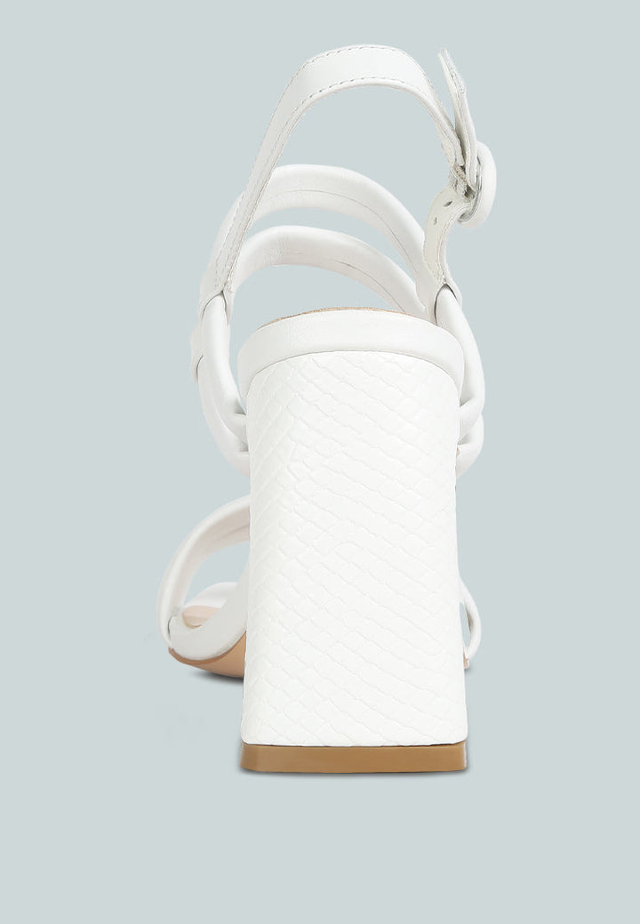 avianna slim block heel sandal by ruw#color_white