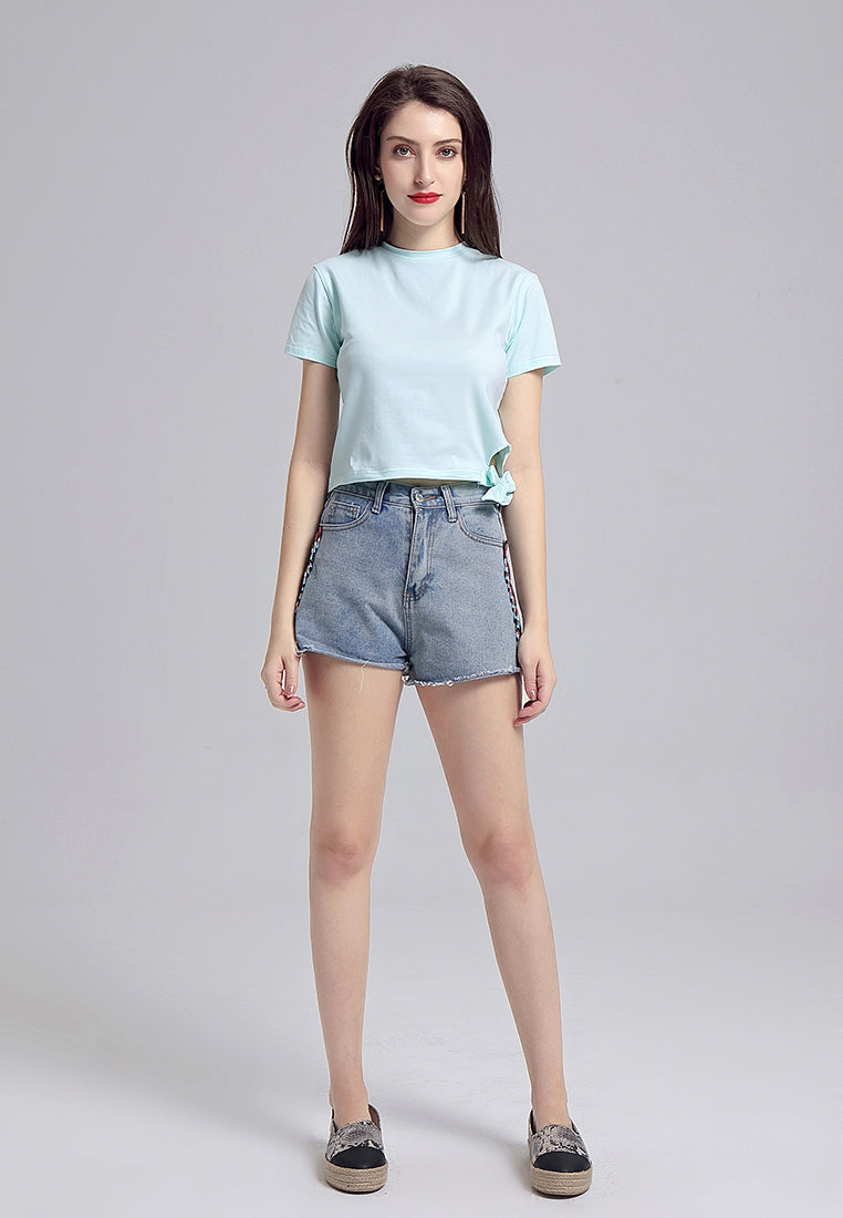 side knot top#color_mint-green