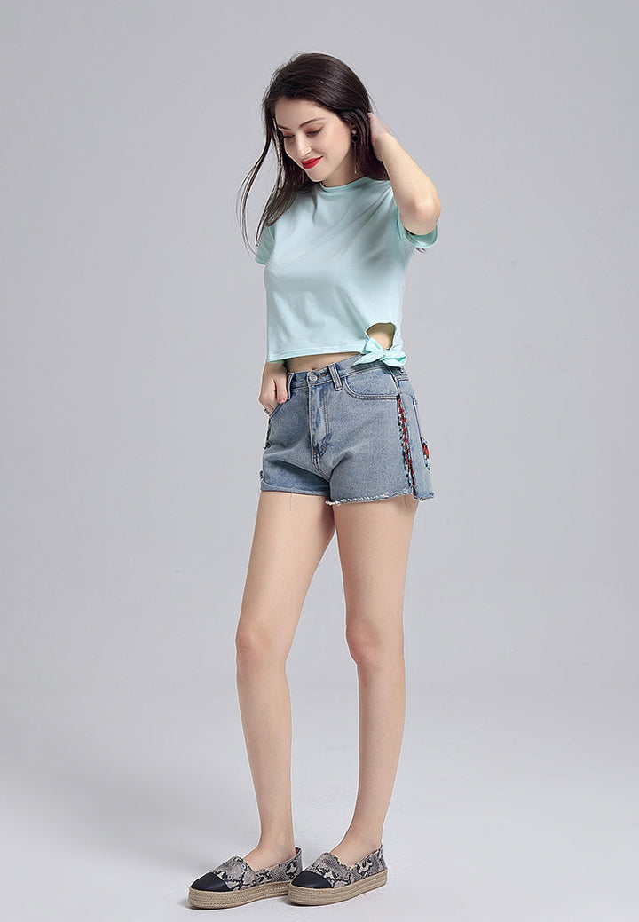 side knot top#color_mint-green
