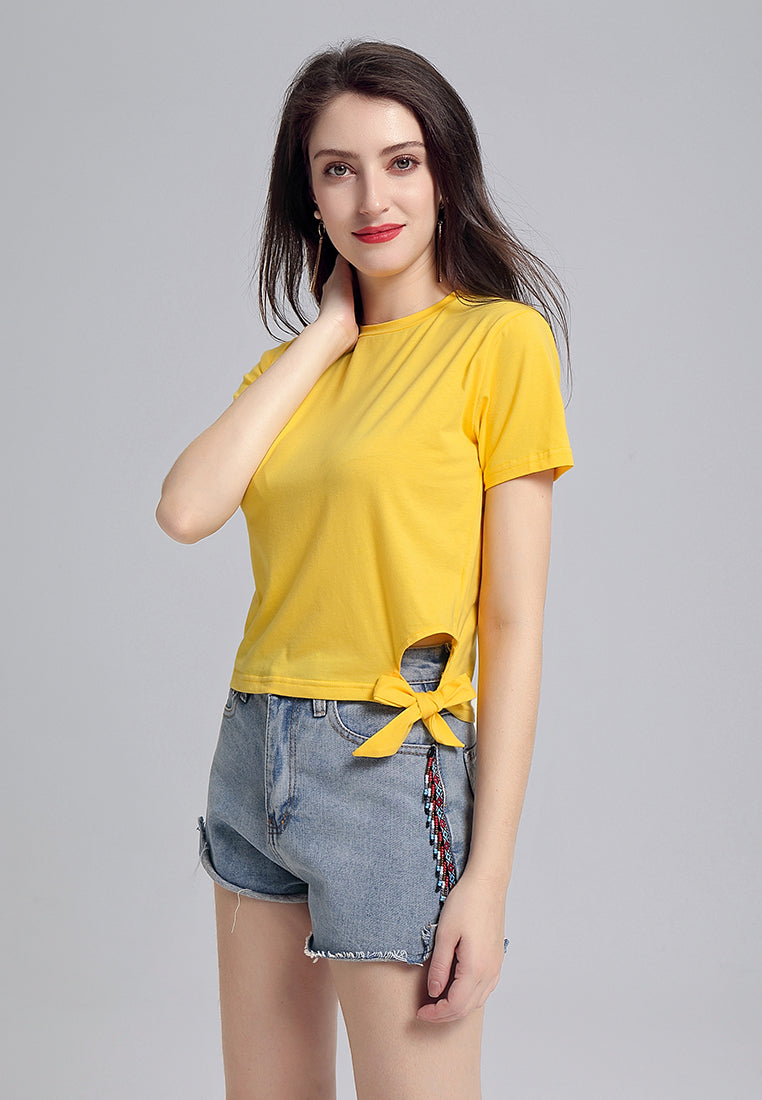 side knot top#color_yellow