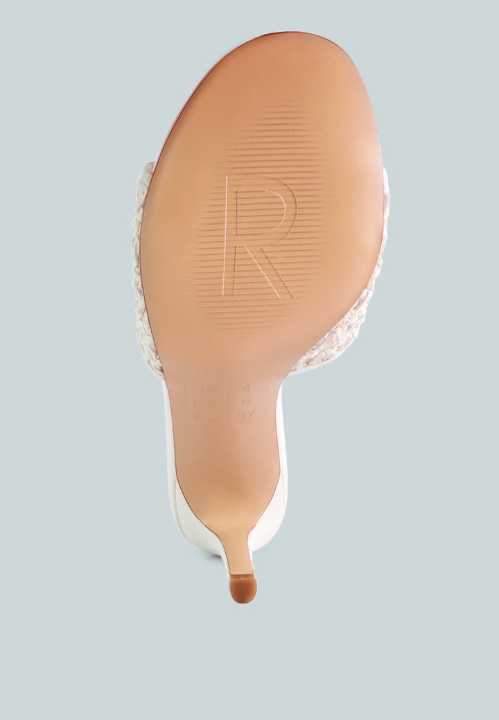 tease woven heeled slides by ruw#color_off-white