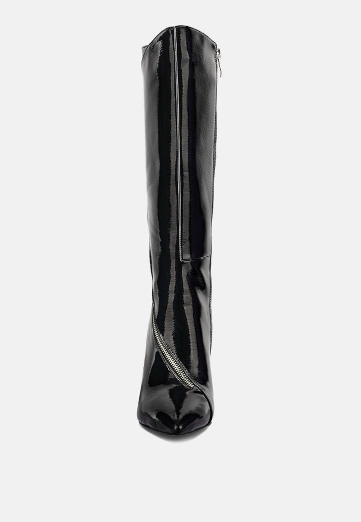 tsaroh zip around calf boot by ruw#color_black