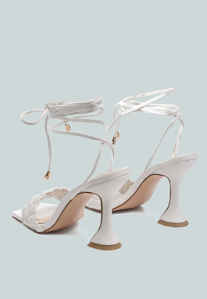 tie up heeled sandals#color_white
