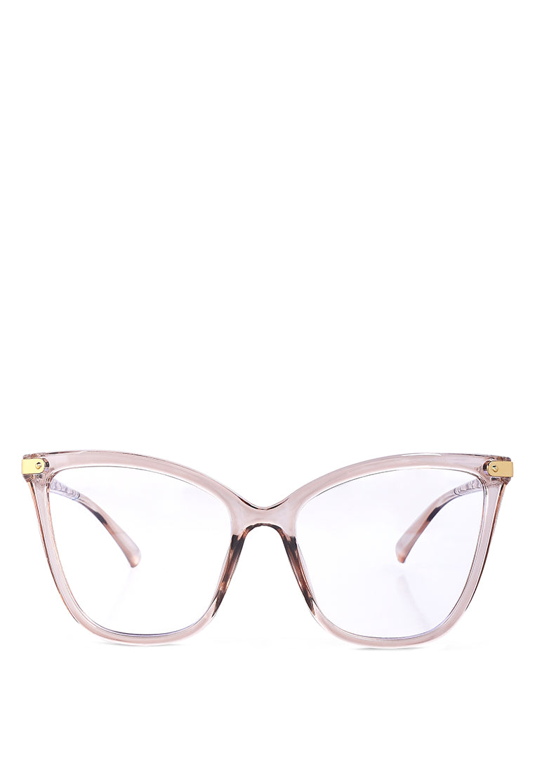tranparent butterfly  sunglasess#color_brown