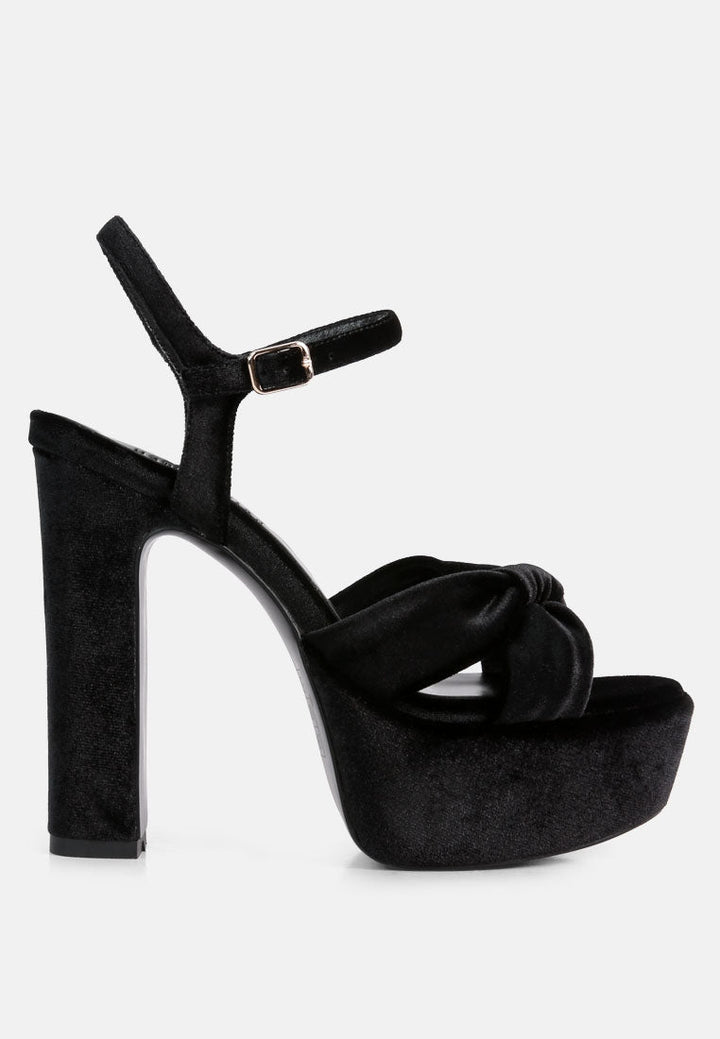 liddel platform heel sandals by ruw#color_black