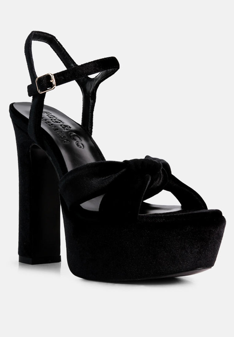 liddel platform heel sandals by ruw#color_black