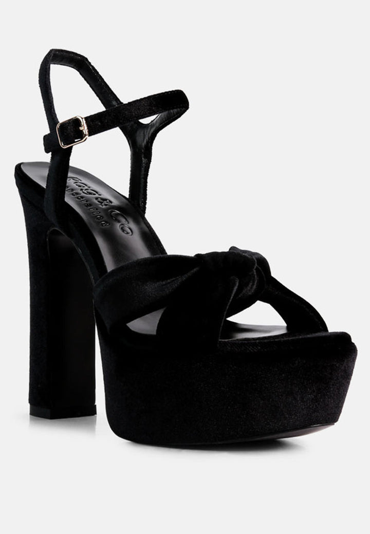 liddel platform heel sandals by ruw#color_black
