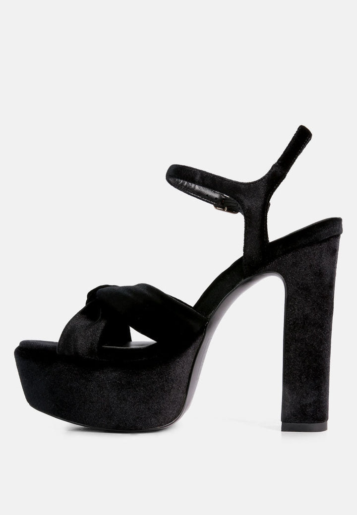 liddel platform heel sandals by ruw#color_black