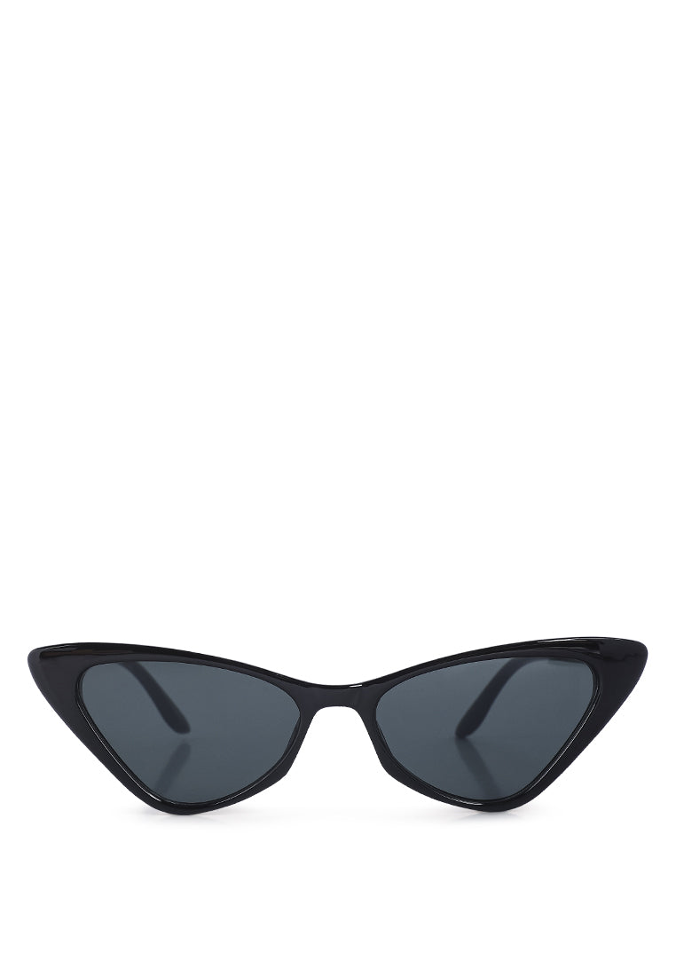 vintage cat-eye sunglasses#color_black