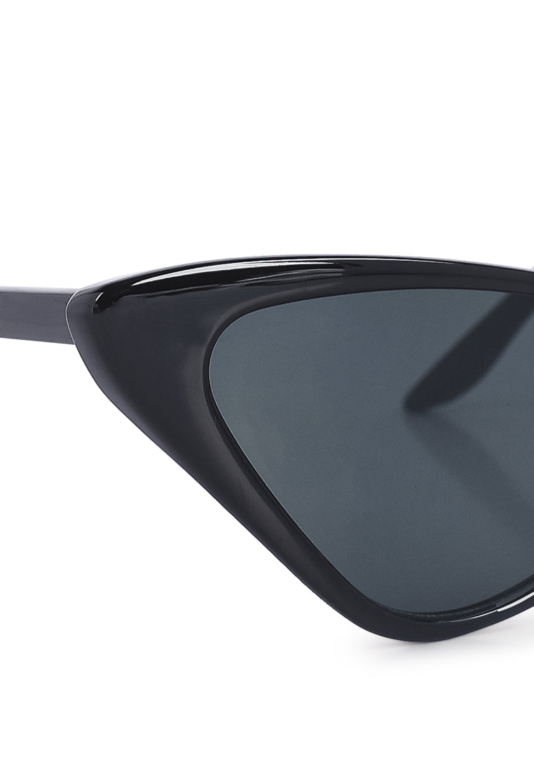 vintage cat-eye sunglasses#color_black