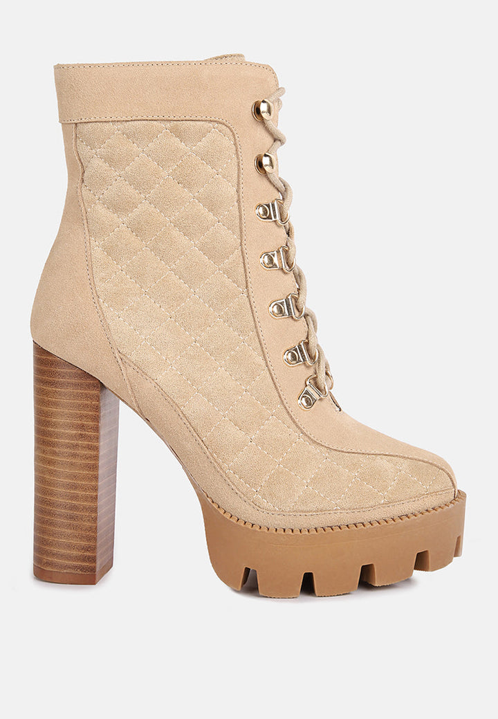 yoko fine suede quilted ankle boots by ruw#color_beige