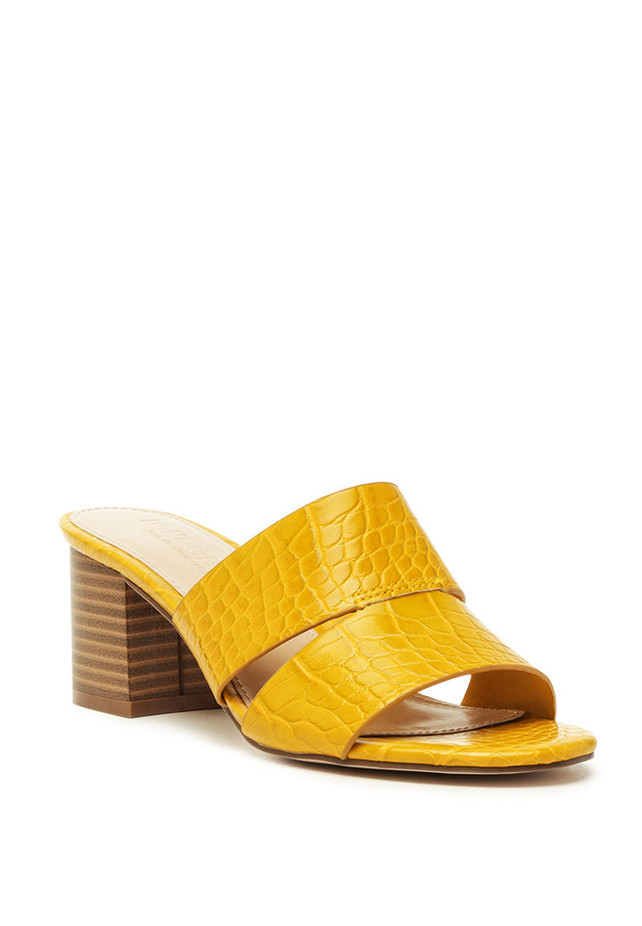 belen croc print slip-on sandals#color_yellow