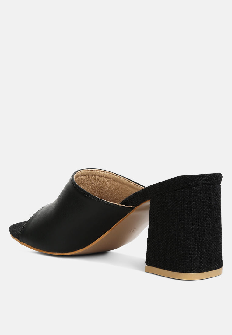 addie block heel slip on sandals by ruw#color_black