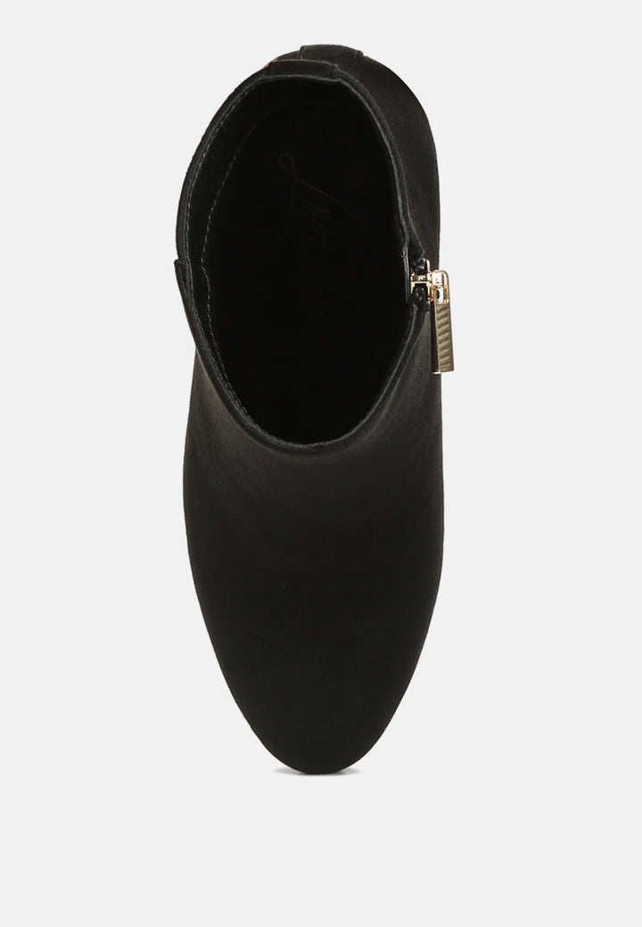 alysia block heel ankle boots by ruw#color_black