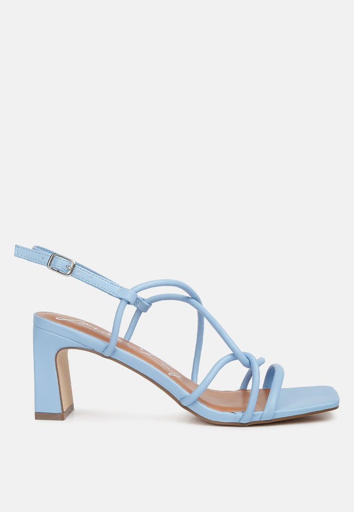 andrea knotted straps block heeled sandals by ruw#color_light-blue