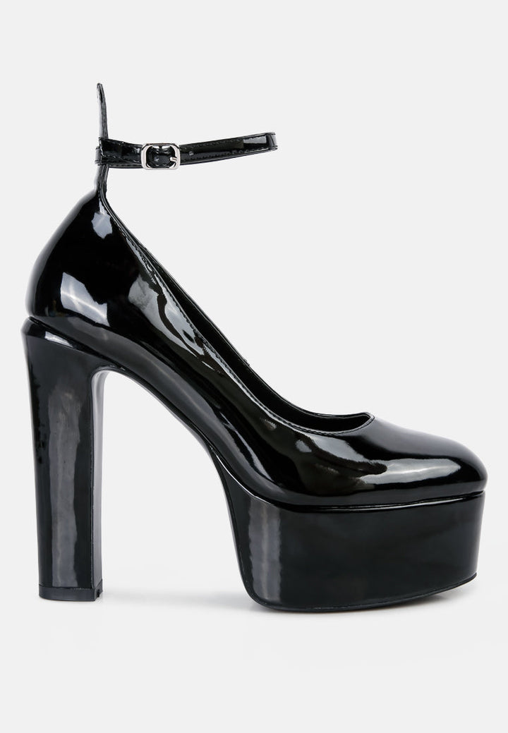 babe heaven patent pu sandals by ruw#color_black