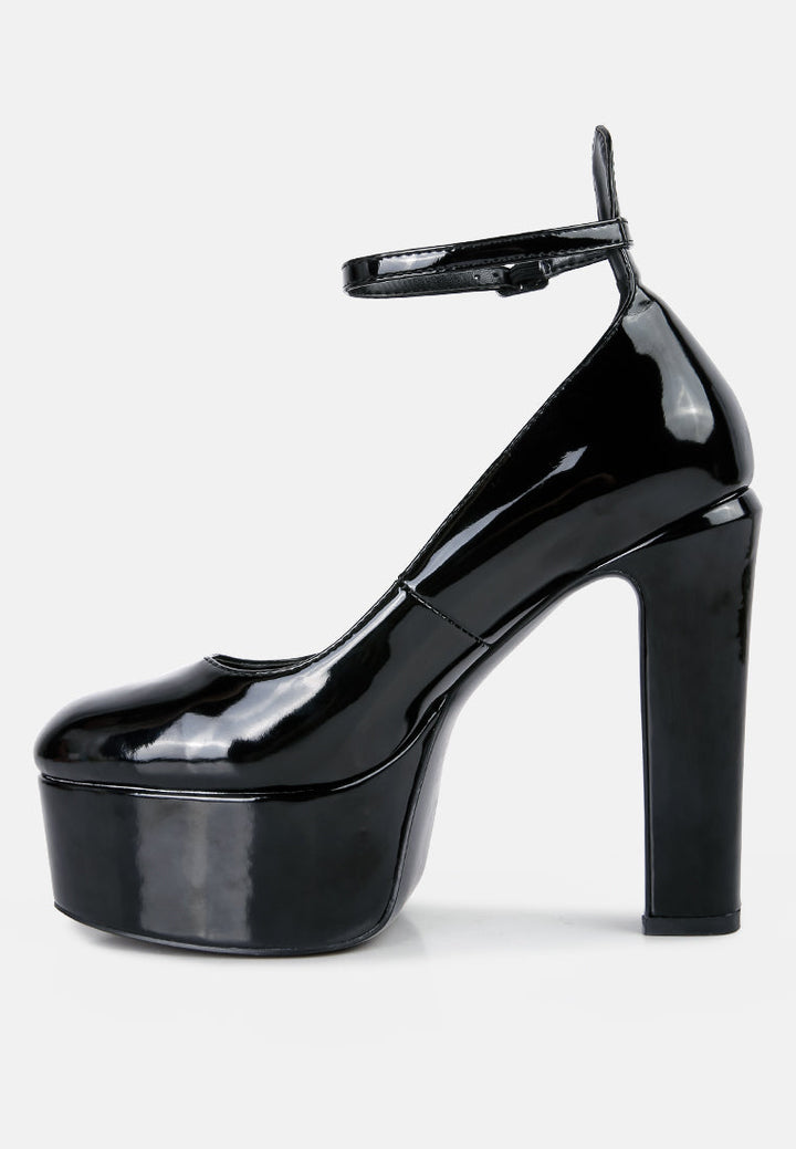 babe heaven patent pu sandals by ruw#color_black