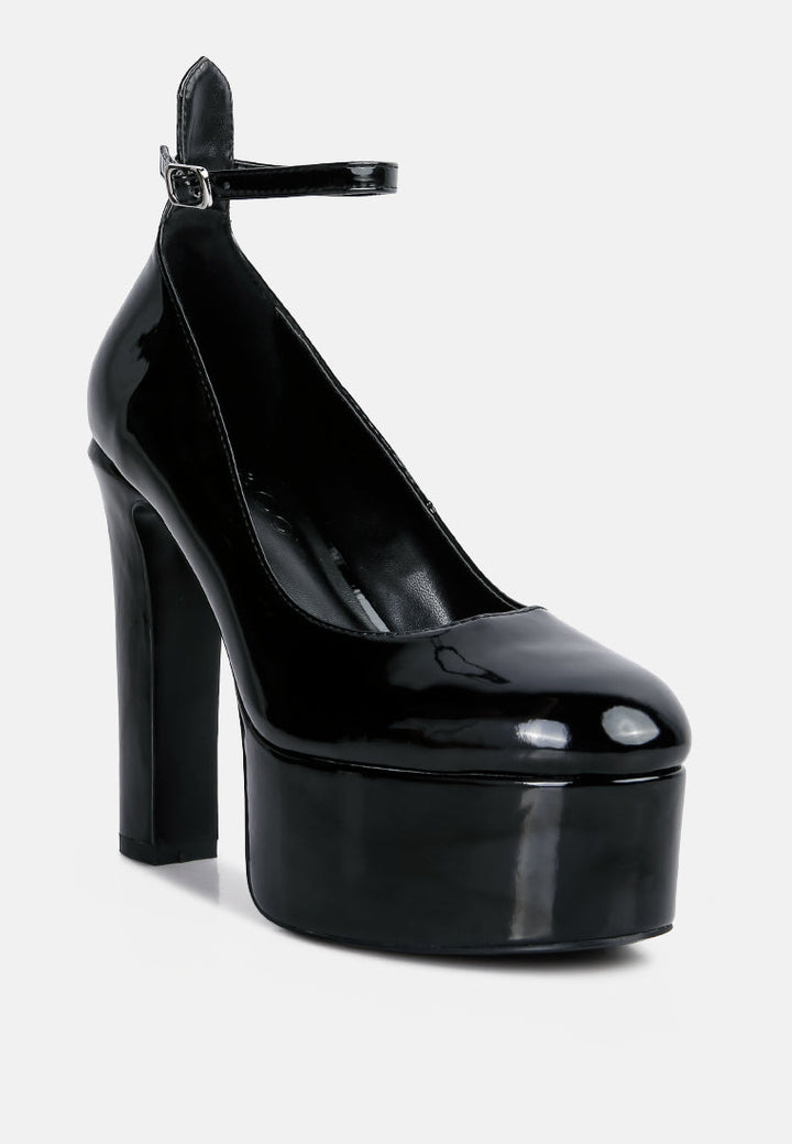 babe heaven patent pu sandals by ruw#color_black