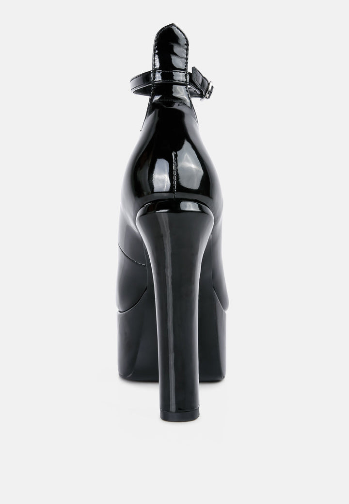 babe heaven patent pu sandals by ruw#color_black