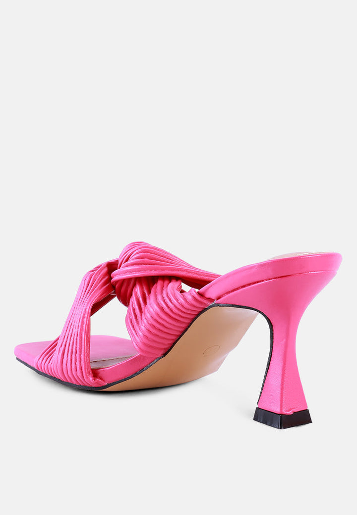 battle ex corss pleated strap slip on sandals by ruw#color_fuchsia