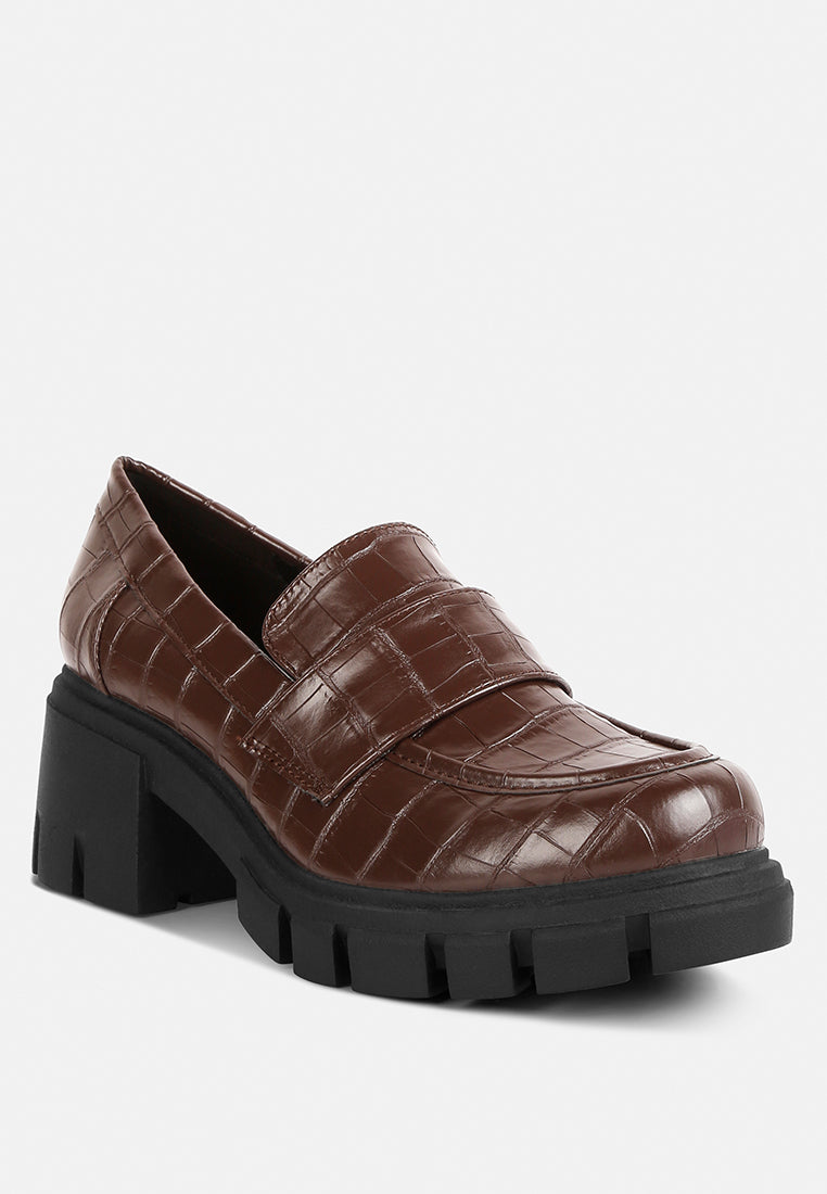 benz platform loafer by ruw#color_brown