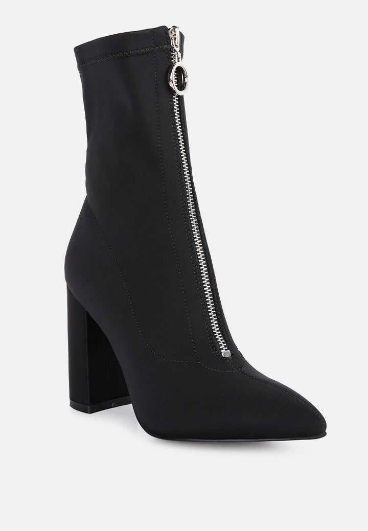 bobbettes block heeled microfiber ankle boot by ruw#color_black