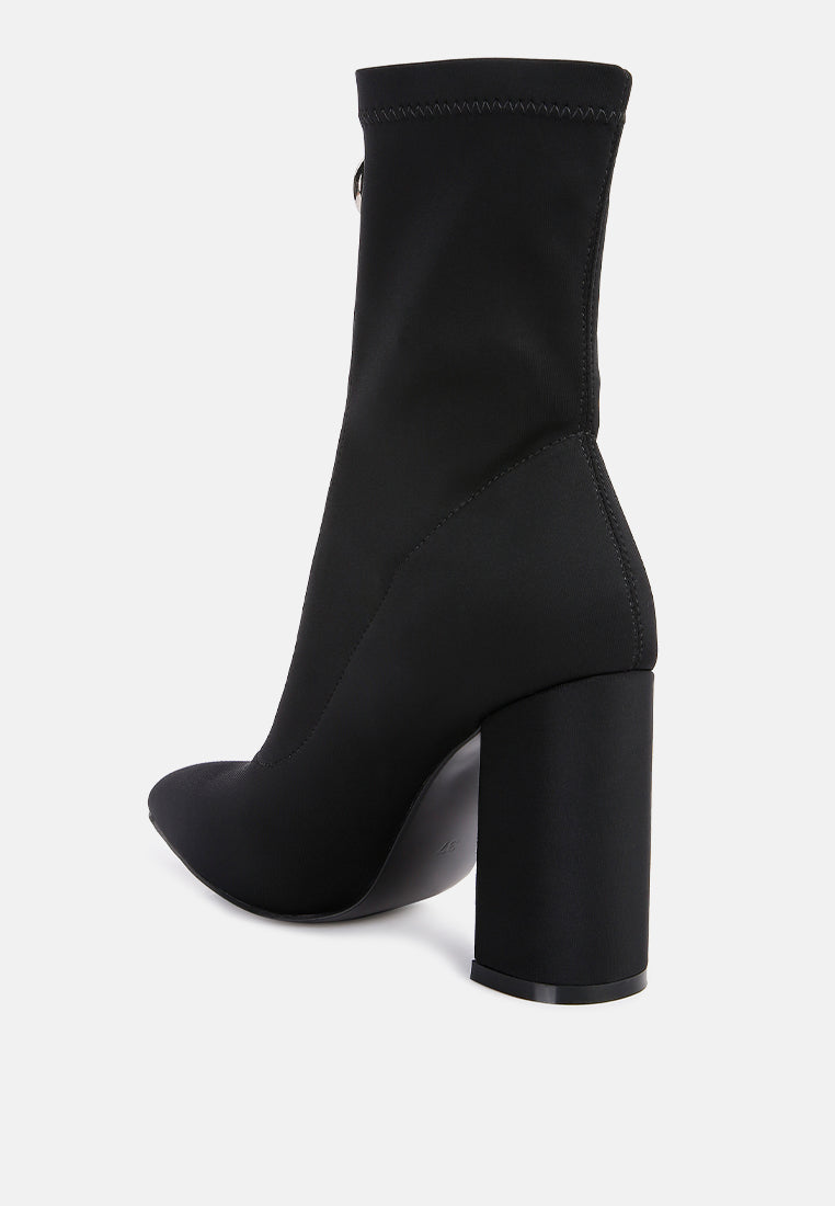 bobbettes block heeled microfiber ankle boot by ruw#color_black