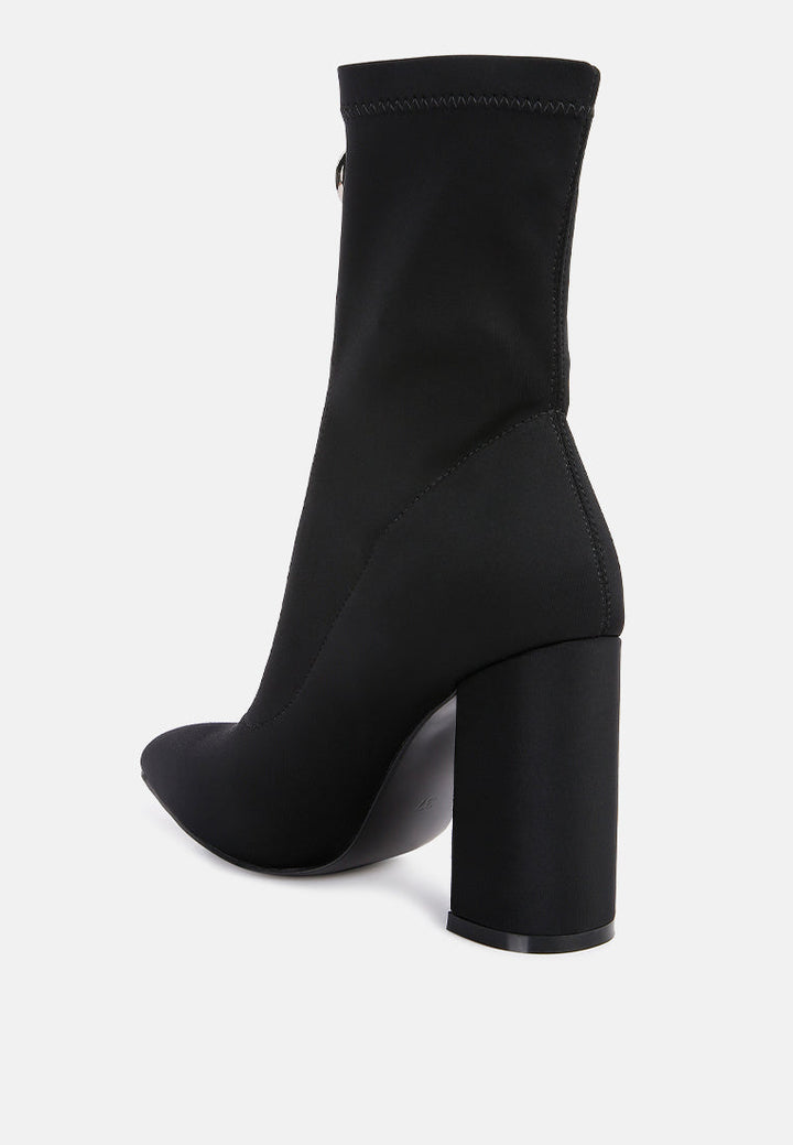 bobbettes block heeled microfiber ankle boot by ruw#color_black