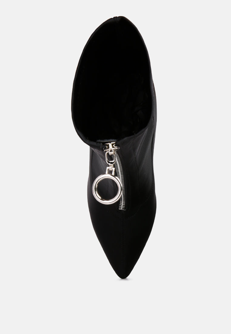 bobbettes block heeled microfiber ankle boot by ruw#color_black