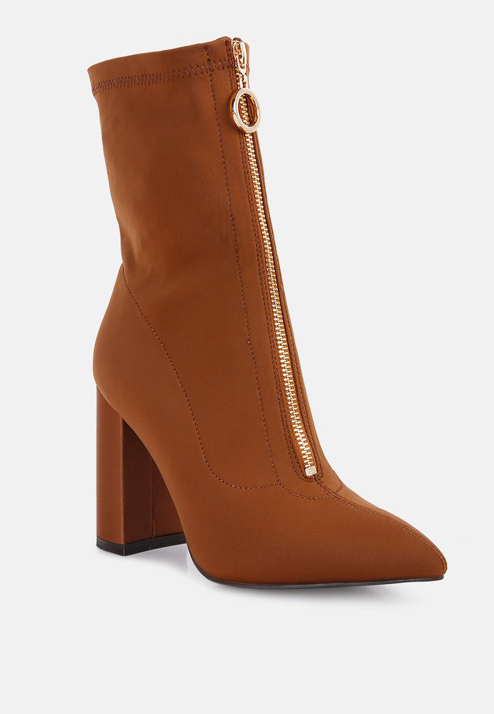 bobbettes block heeled microfiber ankle boot by ruw#color_tan