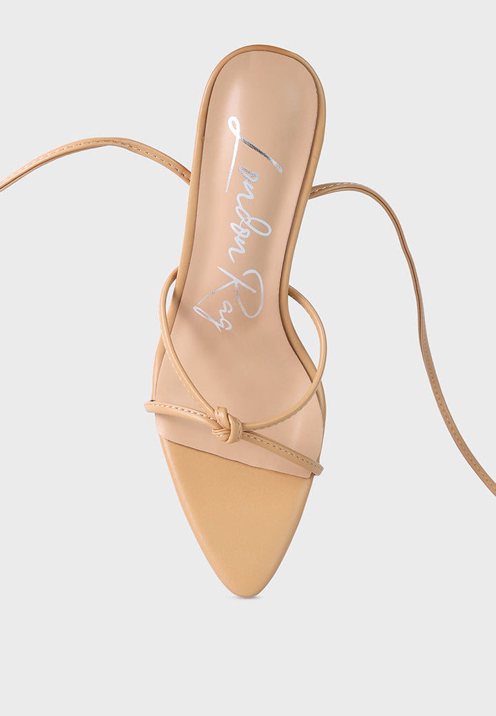 bondage high heel lace up heels by ruw#color_latte