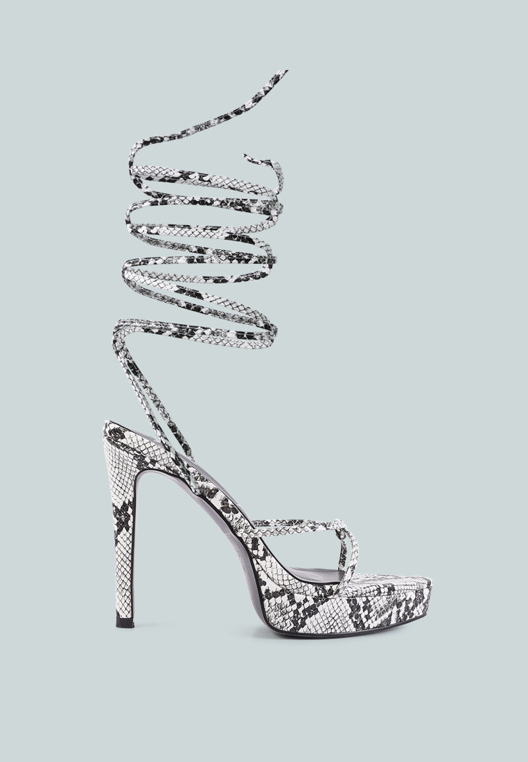 bondage high heel lace up heels by ruw#color_white