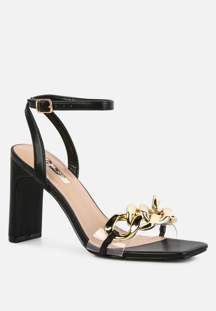 bottom kiss chain strap italian block heel sandals by ruw#color_black
