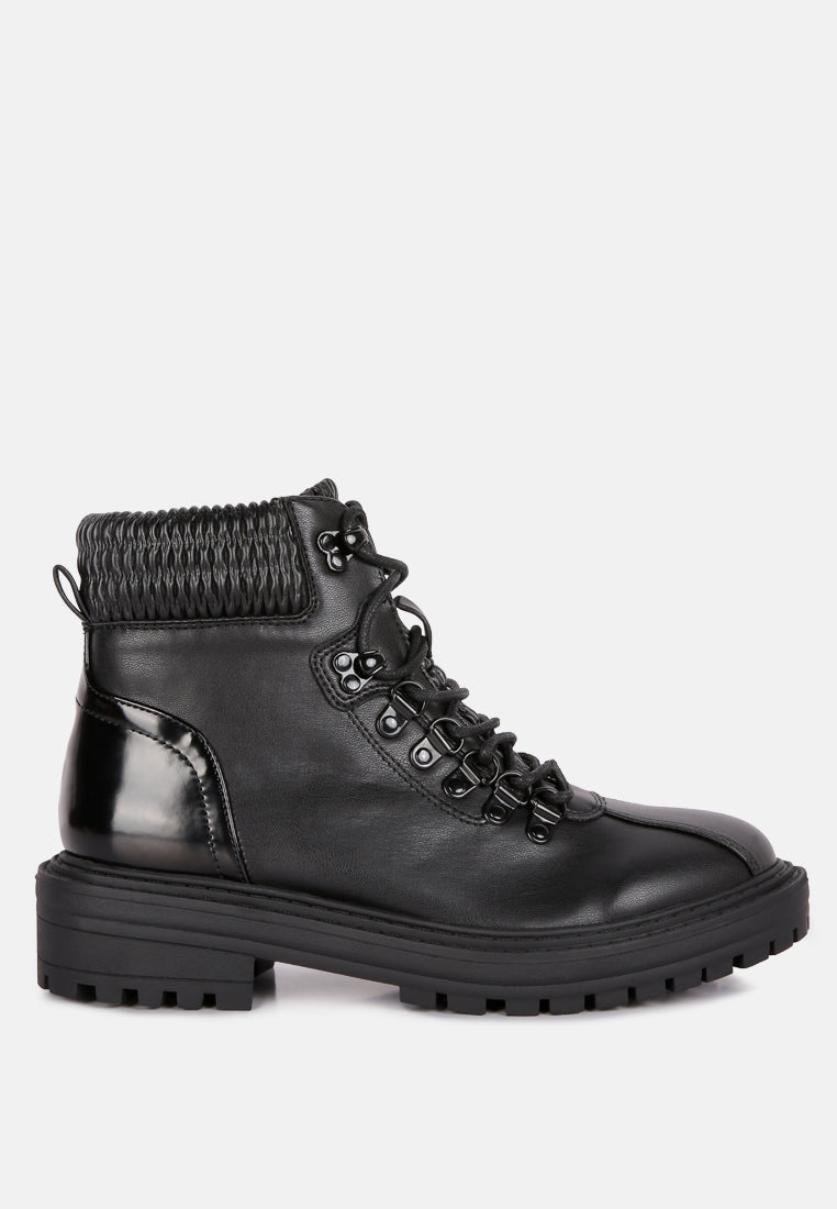 boundless faux leather ankle boots by ruw#color_black