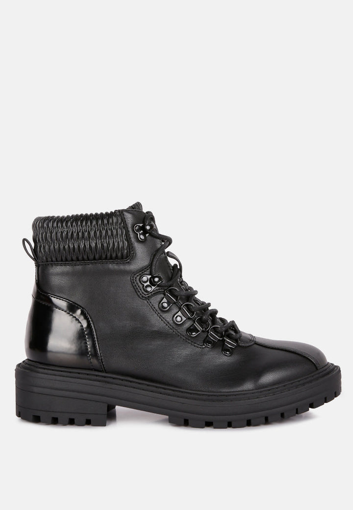 boundless faux leather ankle boots by ruw#color_black
