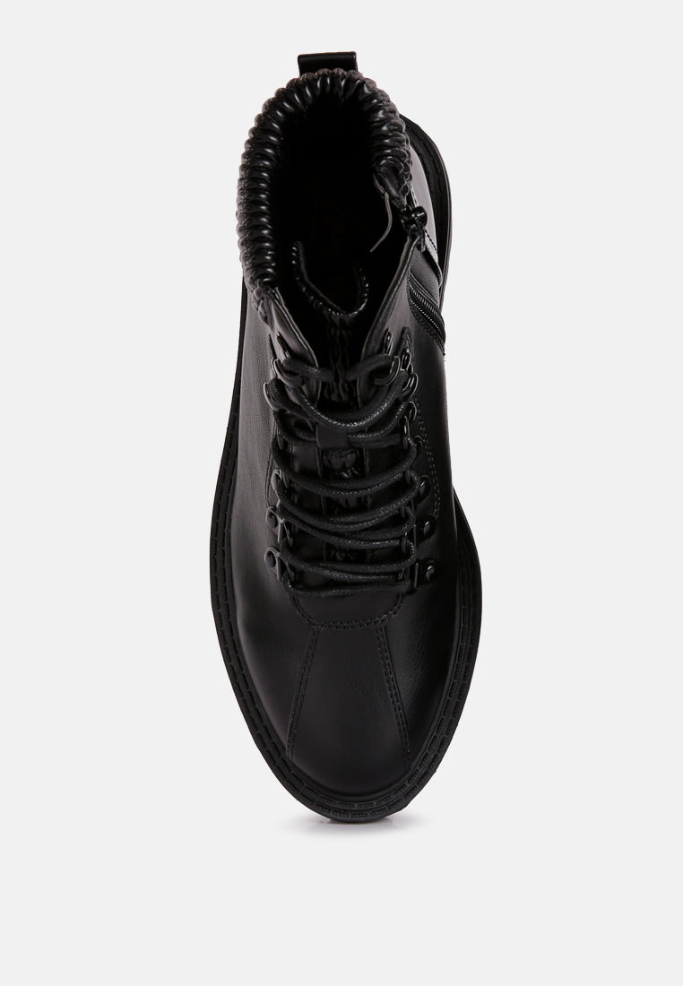 boundless faux leather ankle boots by ruw#color_black