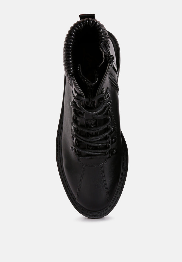 boundless faux leather ankle boots by ruw#color_black